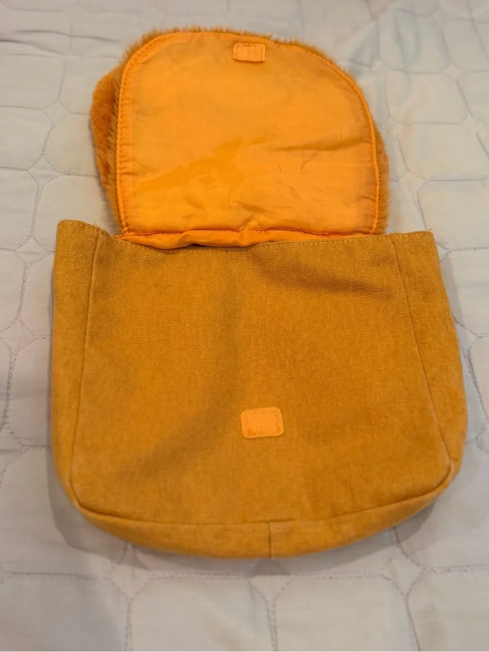 ZARA Kids Plush Orange Dog Backpack - Cute Soft Accessory